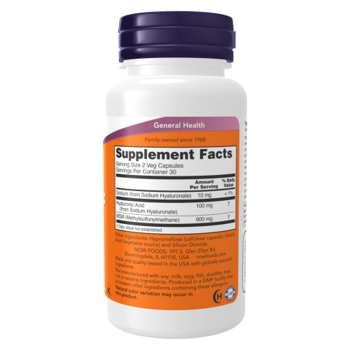 Acido hialuronico MSM Now