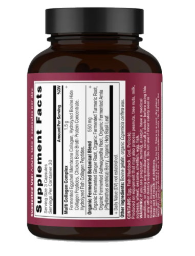 Multi Colágeno Ancient Nutrition - información nutricional