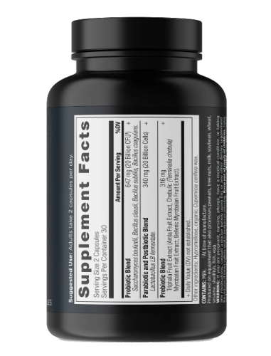 Ancient Nutrition SBO Probiotics Trinity - información nutricional