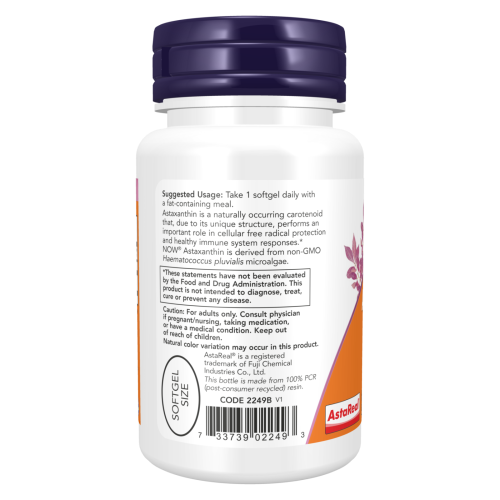 Astaxantina de NOW modo de empleo