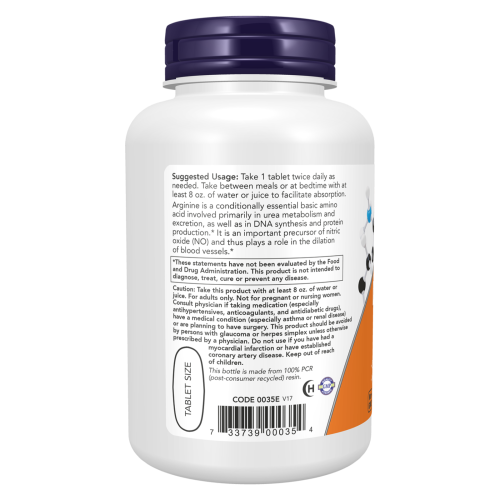 L-Arginine NOW - indicaciones 