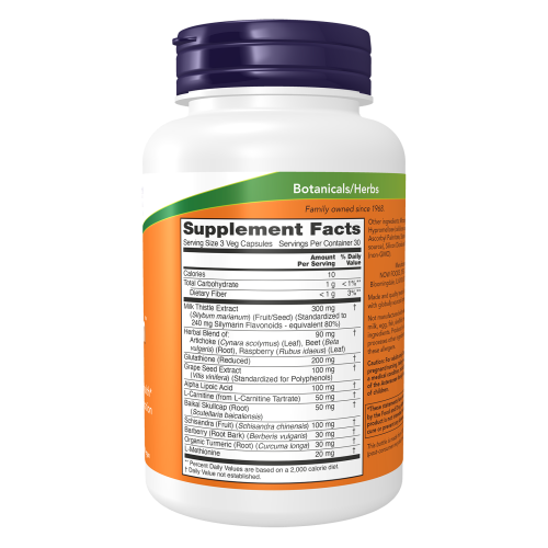 Liv Refresh Now tabla nutricional