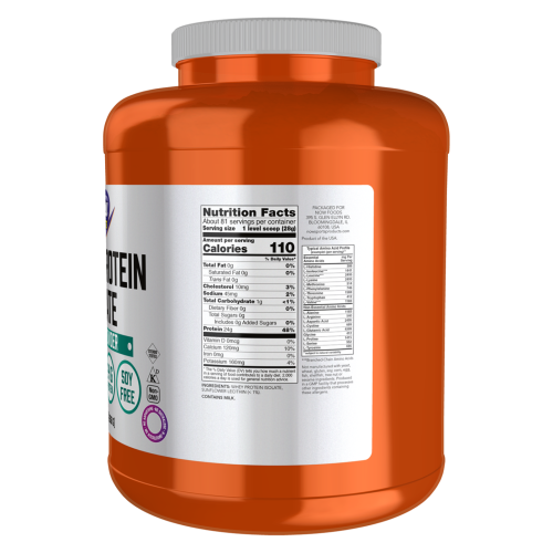 Proteína de Whey Aislada - Sin Sabor 5 libras - información nutricional