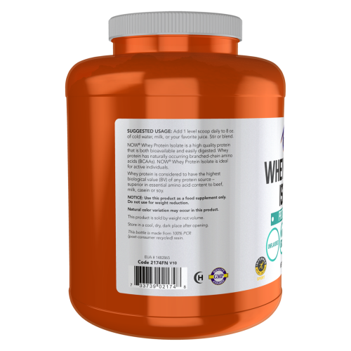 Whey Protein Isolate - unflavored - Now Sports - modo de uso