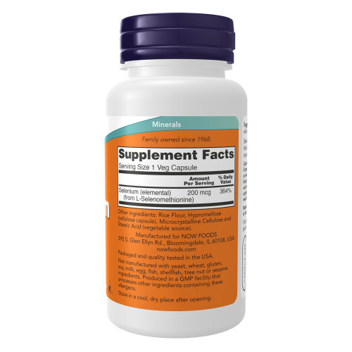 Now Selenio - info nutricional
