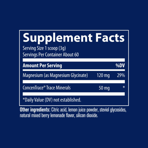 Glicinato de magnesio - información nutricional