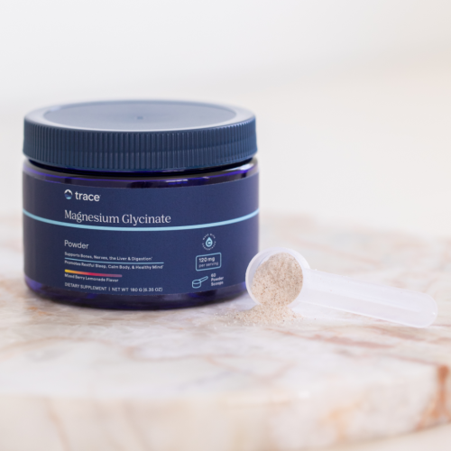 Glicinato de magnesio en polvo - sabor limonada con bayas mixtas - Trace Costa Rica