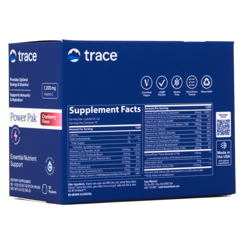 Electrolitos power pak de arándanos de Trace - modo de uso