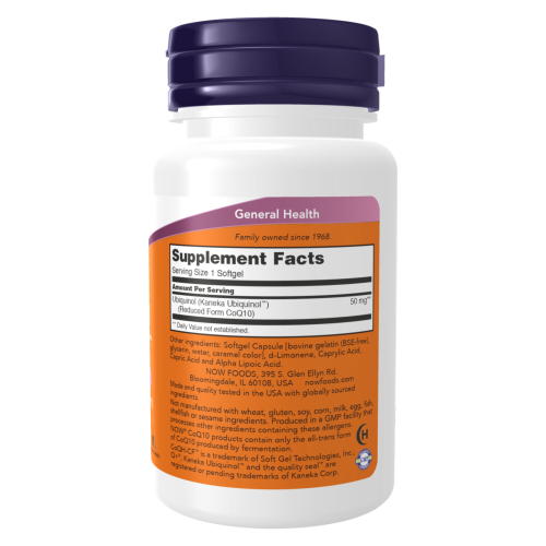 Ubiquinol CoQH-CF - información nutricional