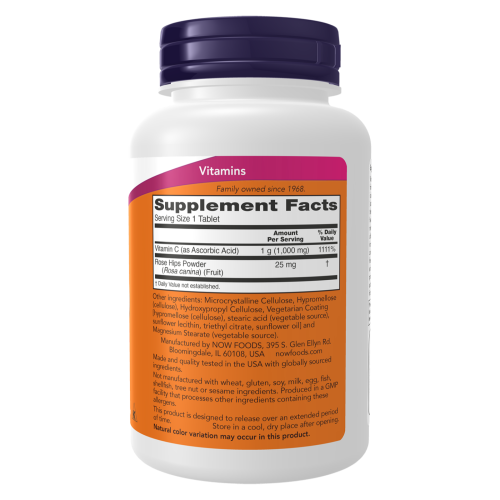 Vitamina C-1000 - Información nutricional